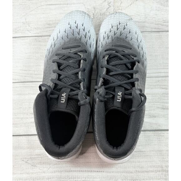 Under Armour Men’s Spotlight Franchise Rm 4.0 Black Silver Football Cleats Sz 13 - Picture 4 of 9